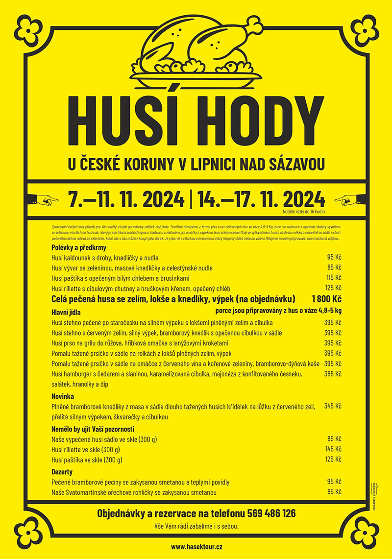 Husí hody v restauraci U České koruny